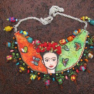 Hand painted Women's Necklace